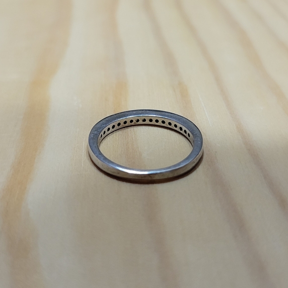 Eternity Silver Stackable Ring GUC - Picture 2 of 10